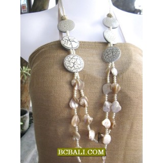 fashion necklaces long strand nuged shells new style